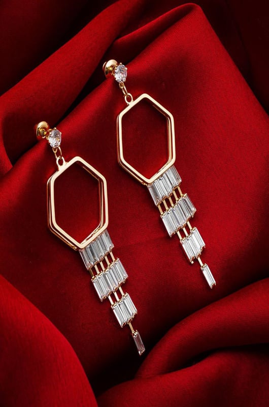 Dazzling AD Studded Earrings