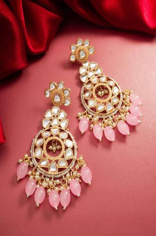 Stones Studded Multicolor Earrings