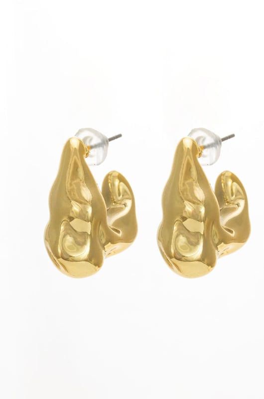 Golden Gold Plated Party Wear Earrings