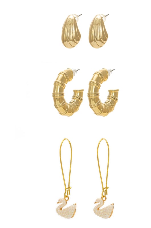 Golden Gold Plated Party Wear Earrings