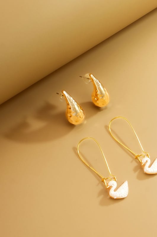 Golden Gold Plated Party Wear Earrings