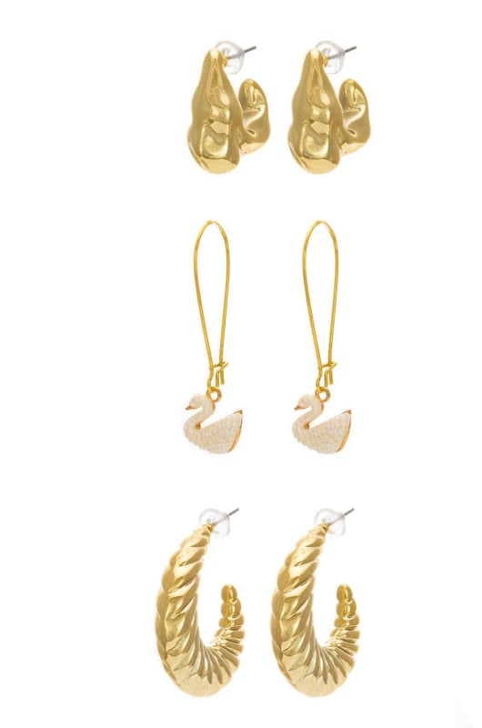 Golden Gold Plated Party Wear Earrings