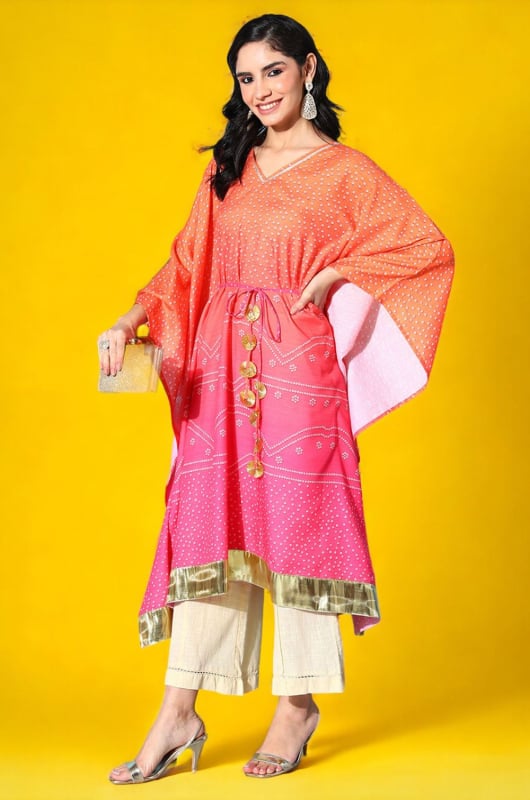 Multicolor Cotton Readymade Kurta
