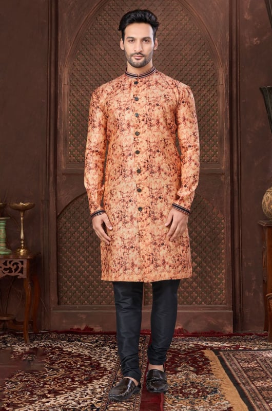 Multicolor Jacquard Embroidered Kurta Set