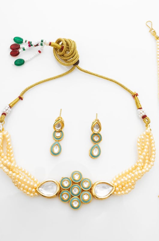 Off White Designer Necklace Set
