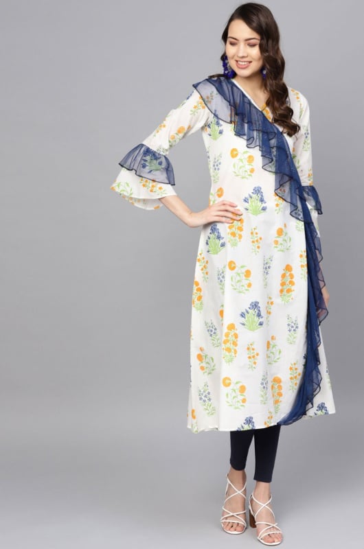Off White Pure Cotton Kurta