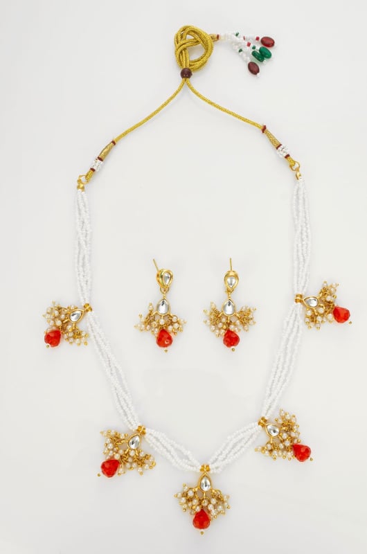 Pink Designer Necklace Set