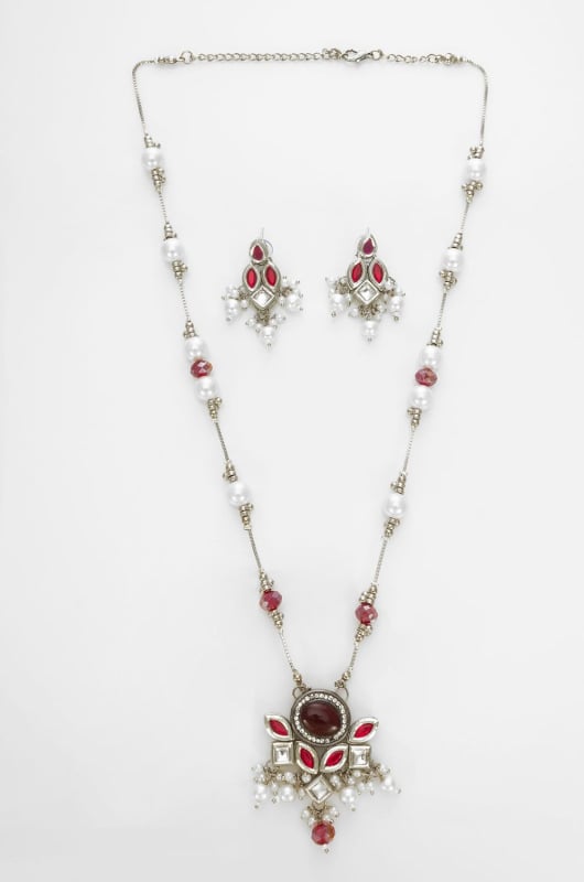 Pink Designer Necklace Set
