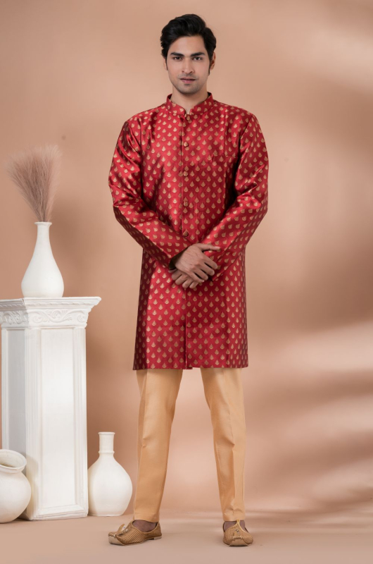 Red Indo Western Outfit for Wedding