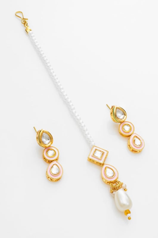 White Designer Necklace Set