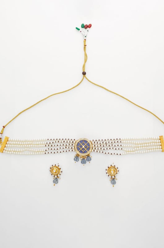 White Designer Necklace Set
