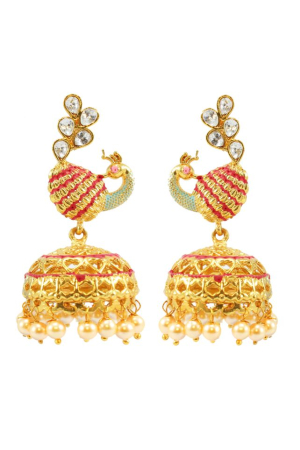 Traditional Peacock Stylish Fancy Jhumaki Earrings