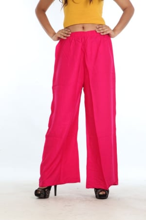 Rani Pink Rayon Palazzo