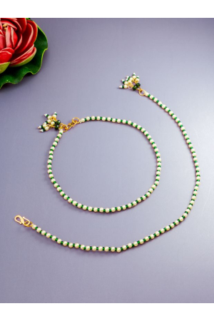 Beads Studded Multicolor Anklets