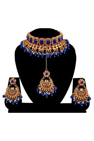 Beautiful Blue Necklace Set