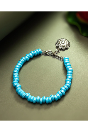 Sky Blue Beads Bracelet