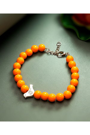 Orange Beads Bracelet