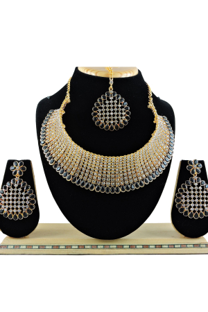 Black Heavy Designer Necklace Set