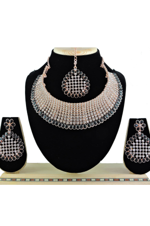 Black Heavy Designer Necklace Set