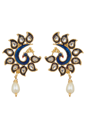 Blue and White Designer Earrings