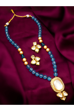 Blue Designer Necklace Set