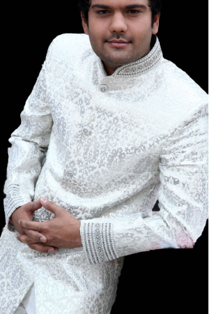 White Jodhpuri Suit