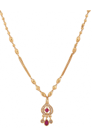CZ Brass High Gold Plated Designer Decent looks Necklace Chain