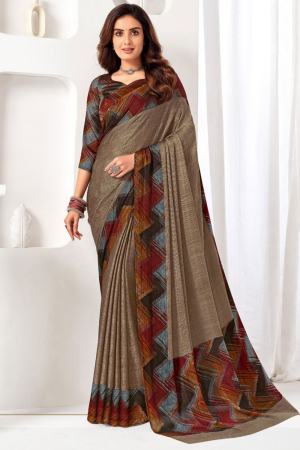 What occasions are chiffon sarees typically worn for in