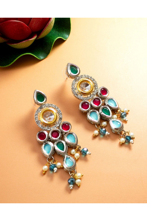 Multicolor Fancy Studded Earrings