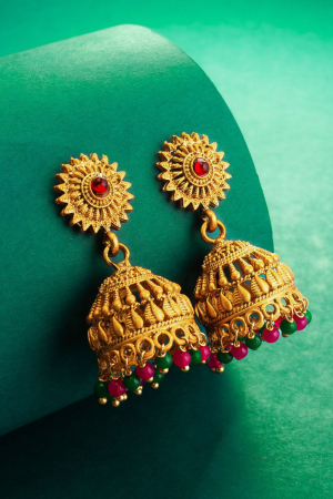 Alloy Base Gold Plated Earrings