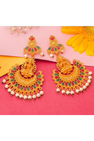 Exclusive Gold Plated Studded Earrings