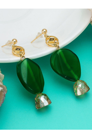 Green Designer Earrings