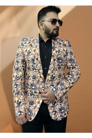 Yellow Cotton Blazer