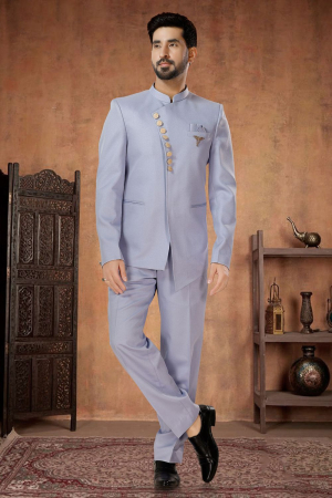 Light Purple Designer Jodhpuri Suit
