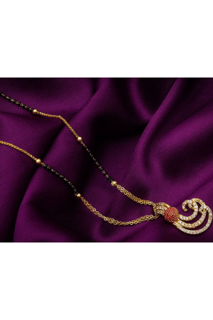Eleagant Golden and Red Mangalsutra