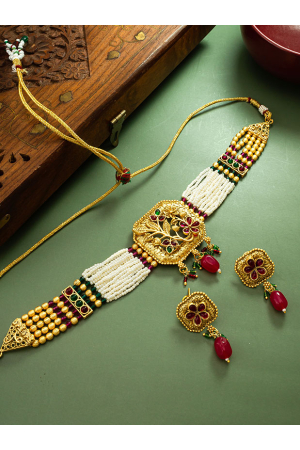 Multicolor  Designer Necklace Set