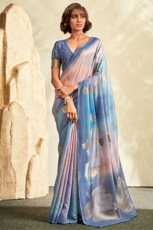 Multicolor Embellished Handloom Cotton Silk Saree
