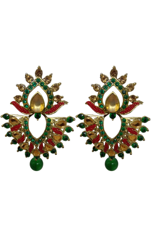 Multicolor Enamel Work Designer Earrings