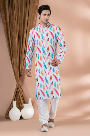 Multicolor Festival Wear Kurta Pyjama Set