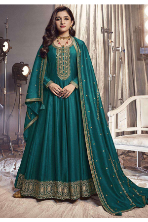Nidhi Shah Morpich Embroidered Silk Anarkali Suit