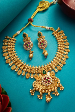 Gold Plated Traditional Necklace Set