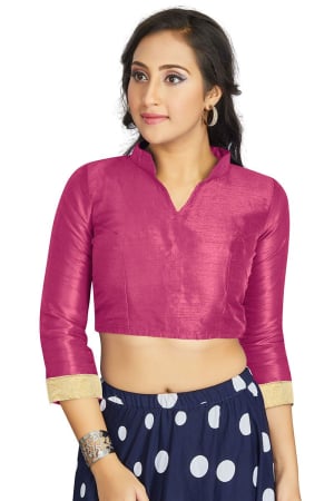 Pink Art Silk Blouse