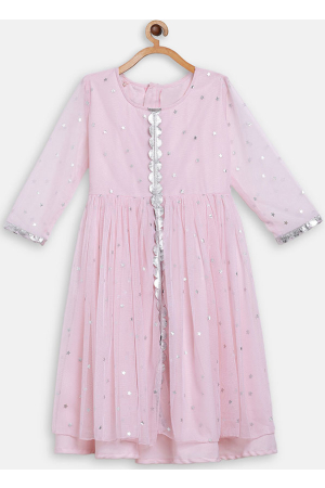 Pink Crepe Frock