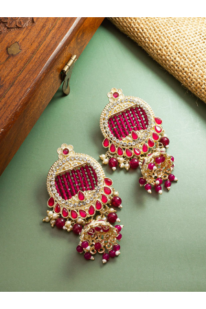 Pink Designer Earrings