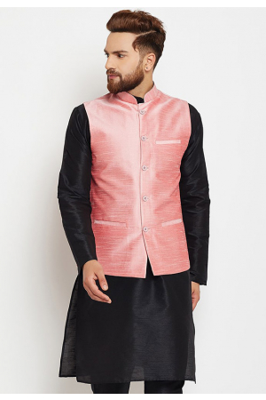Pink Dupion Silk Waistcoat