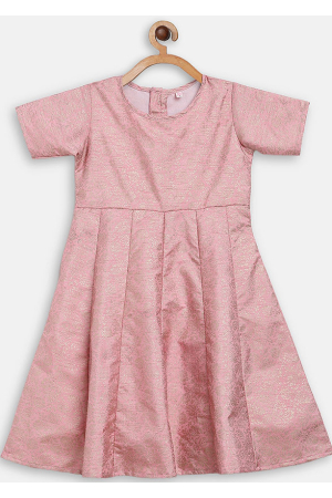 Pink Poly Silk Frock