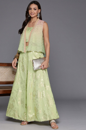 Pista Green Traditional Wear Co-Ord Set