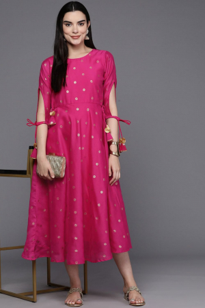 Rani Pink Traditional Wear Kurta Set