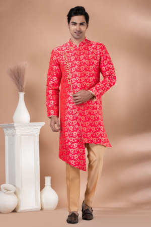 Red Indo Western Outfit for Wedding