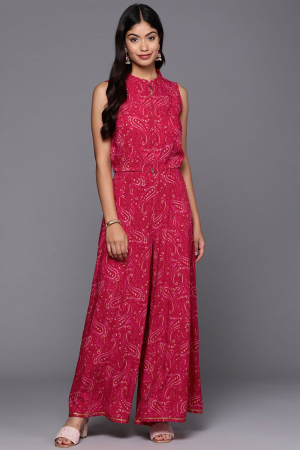 Red Traditional Wear Co-Ord Set